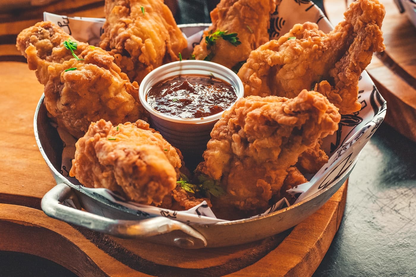 Crispy fried chicken from a Galyon merchant